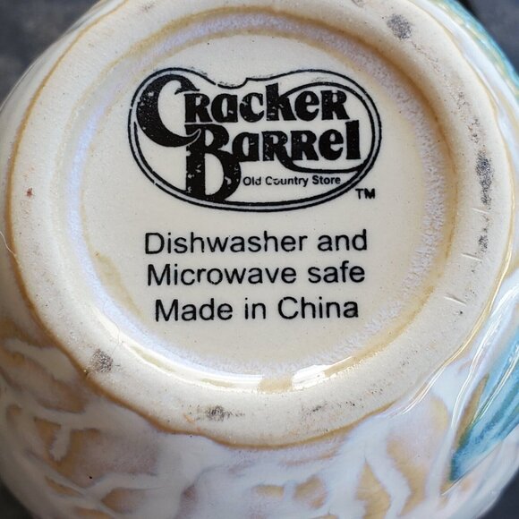 Cracker Barrel 3-D Dimensional Mermaid Textured Coffee Mug Sea Ocean Mythical - Picture 4 of 4